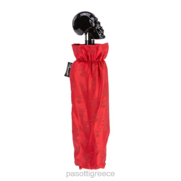 ομπρέλα | PASOTTI 257 prt w33ne - μαύρη πτυσσόμενη ομπρέλα κρανίου 2N6B8614 γυναίκες